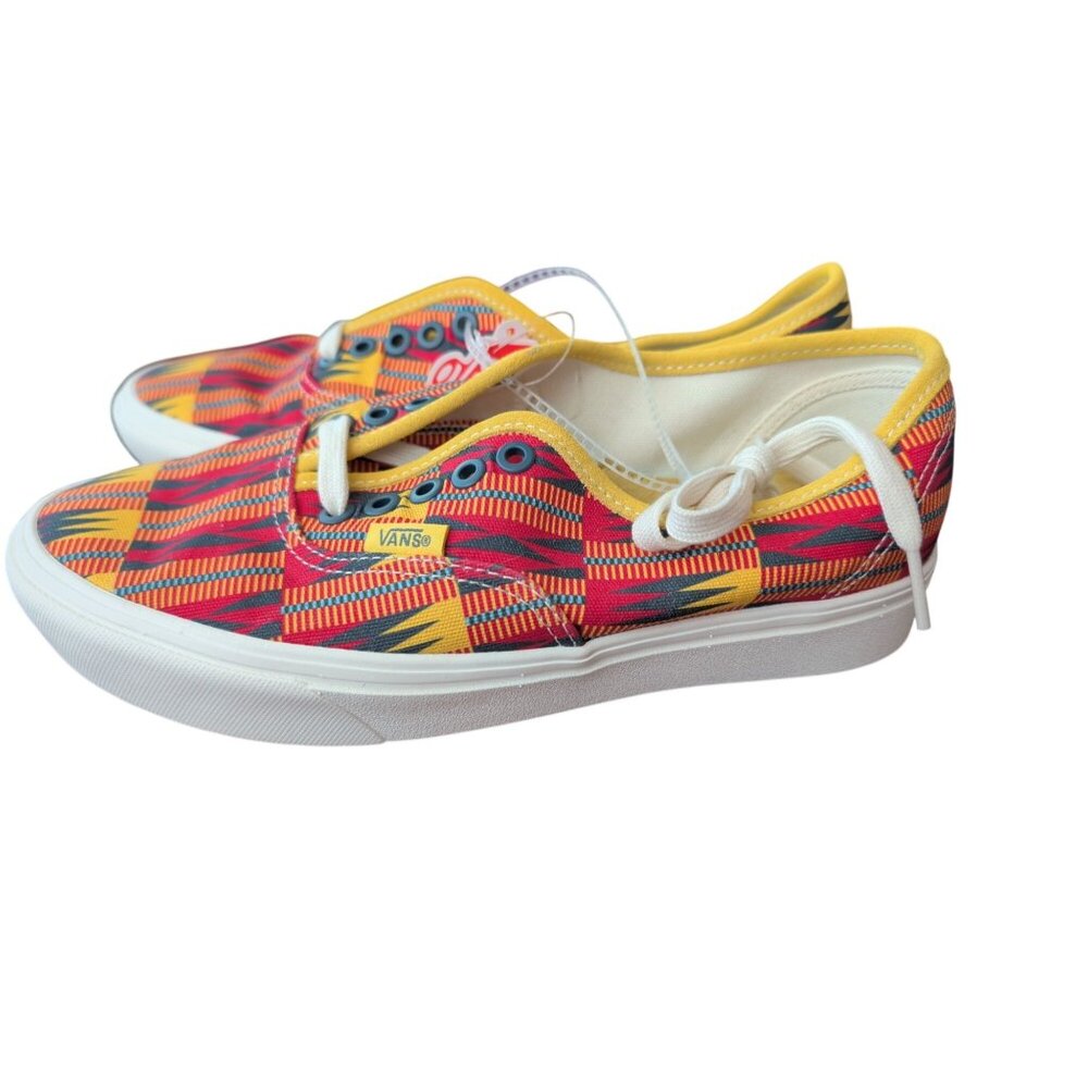 NWOB Vans Custom Culture African Kente Print Sneakers